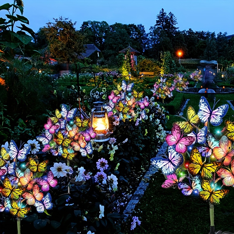 Outdoor Lighting Traditional - Solarny LED Motyl Lampki Ogrodowe Wodoodporne
