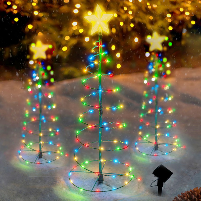 Outdoor Lighting Tree - 1 szt. Zewnętrzna Wodoodporna Solarna Dekoracja
