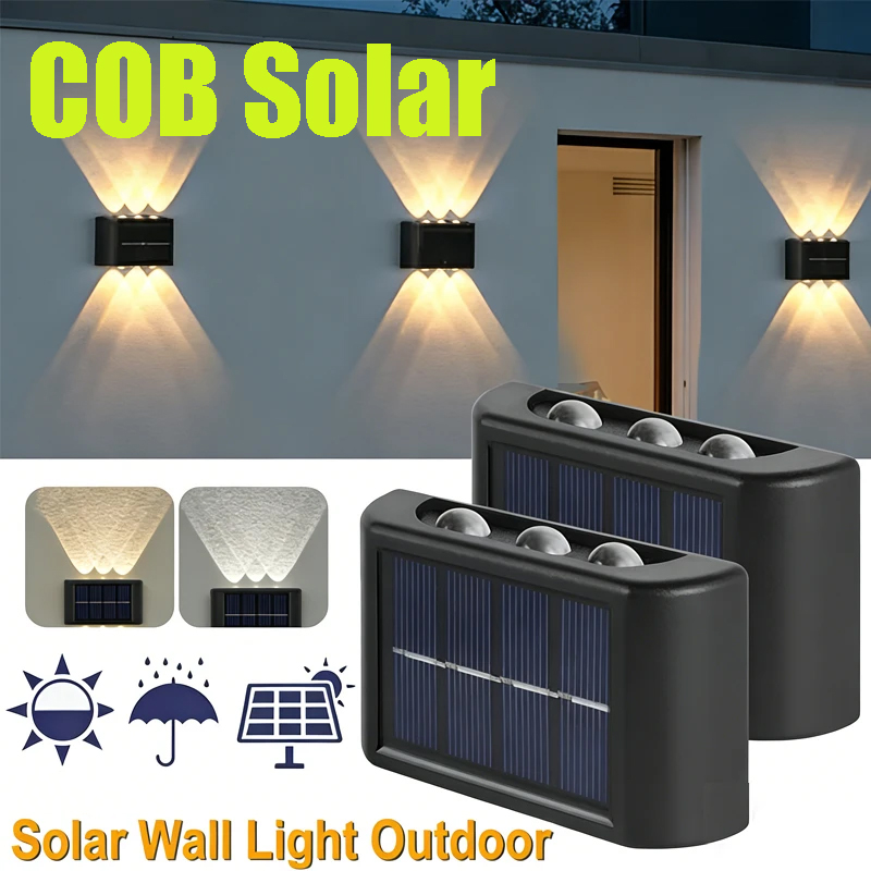 Outdoor Lighting For Garden - Zewnętrzna lampa solarna COB, wodoodporna, oświetlenie