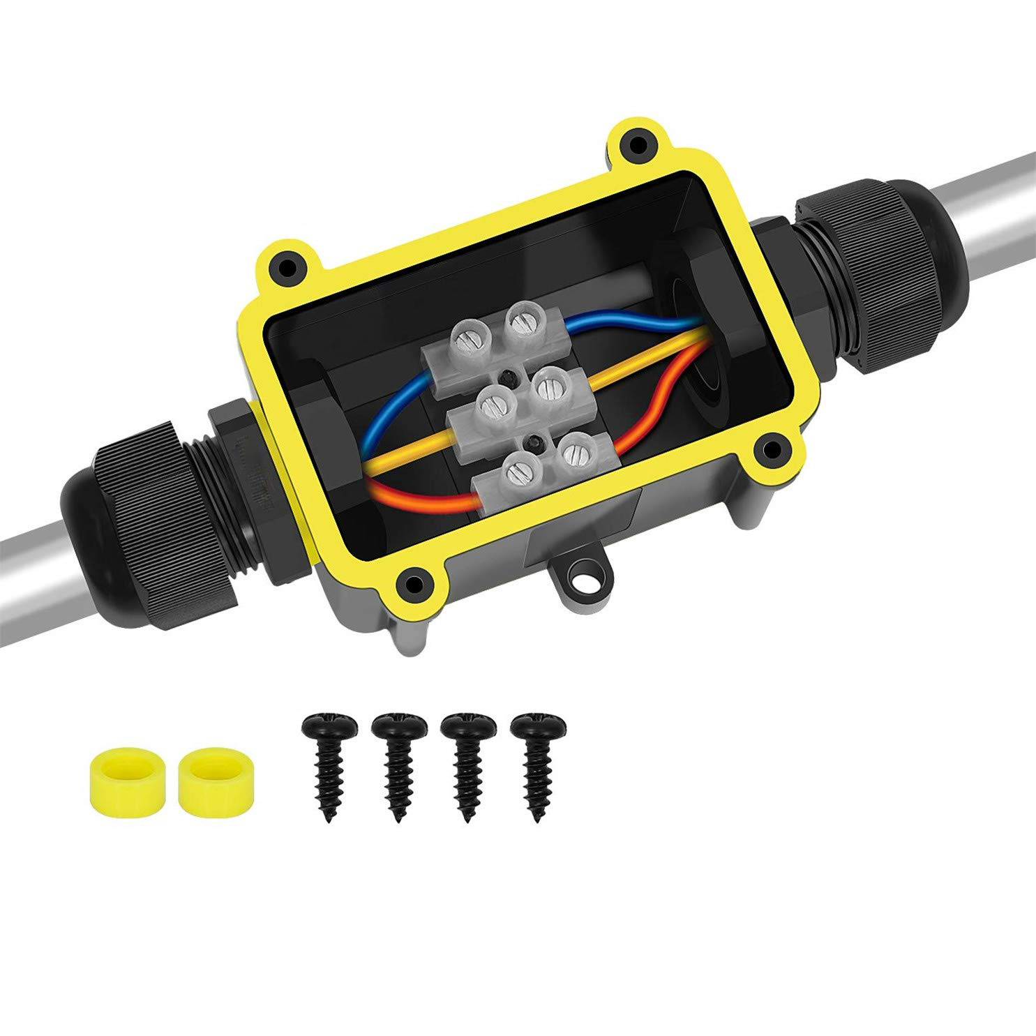 Outdoor Lighting Wire Connectors - Złącze kablowe elektryczne 2-drożne, zewnętrzne, wodoodporne