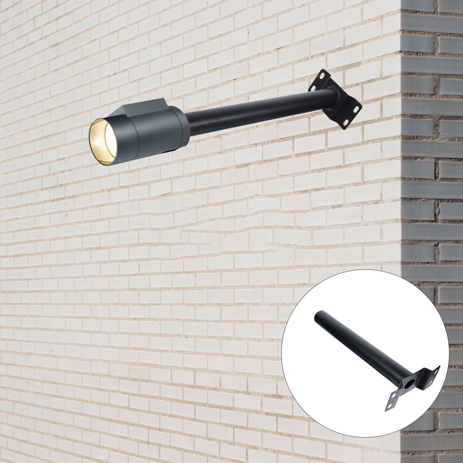 Outdoor Yard Lighting Fixtures - 1 zestaw metalowego uchwytu do lampy