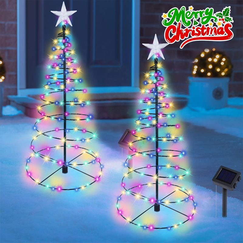 Outdoor Lighting Tree - Solarna lampka świąteczna LED na choinkę,