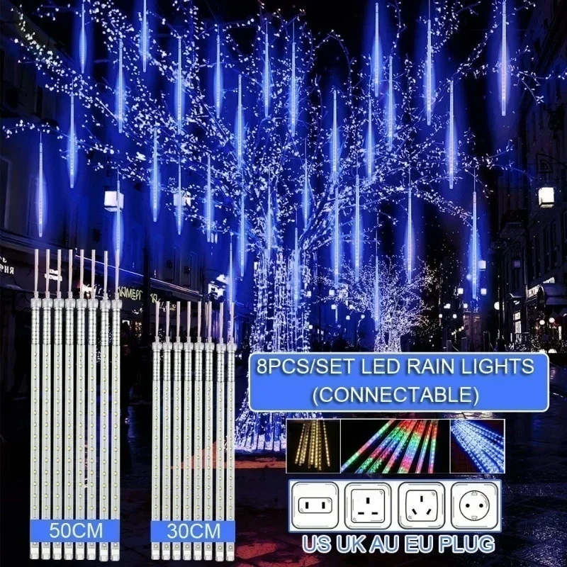 Outdoor Lighting Tree - 30cm /50cm Wodoodporny deszcz meteorytów 8