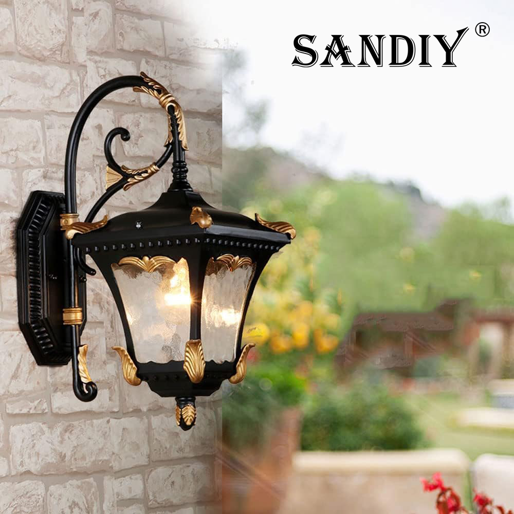 Outdoor Yard Lighting Fixtures - SANDIY Zewnętrzna kinkiet w stylu retro,