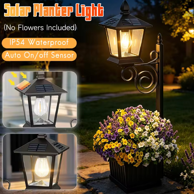 Outdoor Lighting For Garden - Lampa solarna 2w1 do ogrodu, ciepła