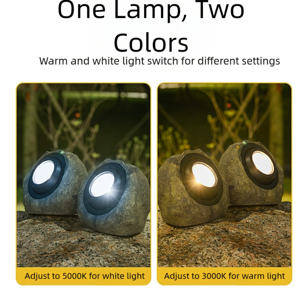 Outdoor Lighting Options - Wodoodporna lampa solarna LED w kształcie