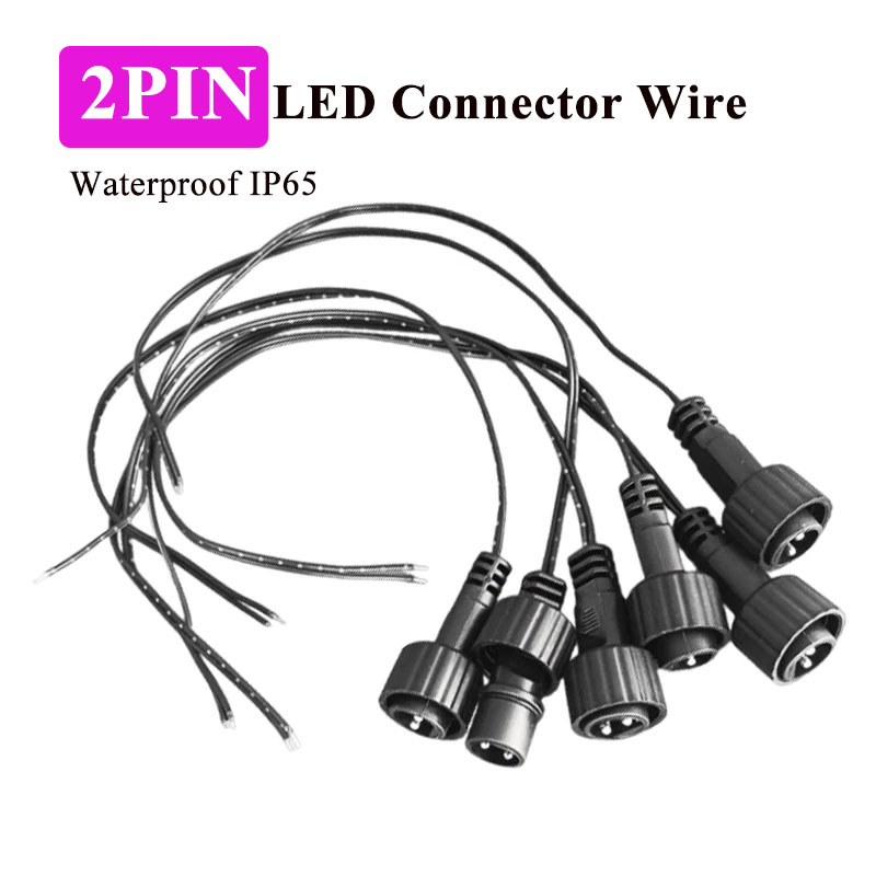 Outdoor Lighting Wire Connectors - Zewnętrzne złącze LED 2-pinowe z kablem