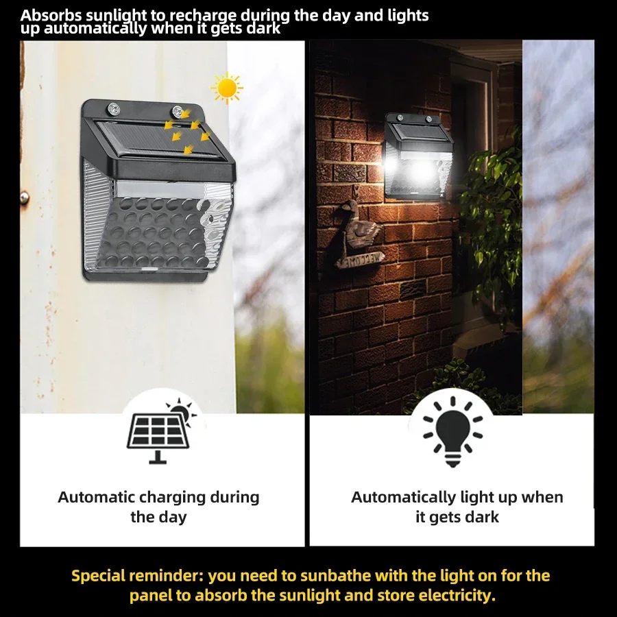Lampa solarna LED z czujnikiem – Outdoor Lighting For Garden recenzja i cena