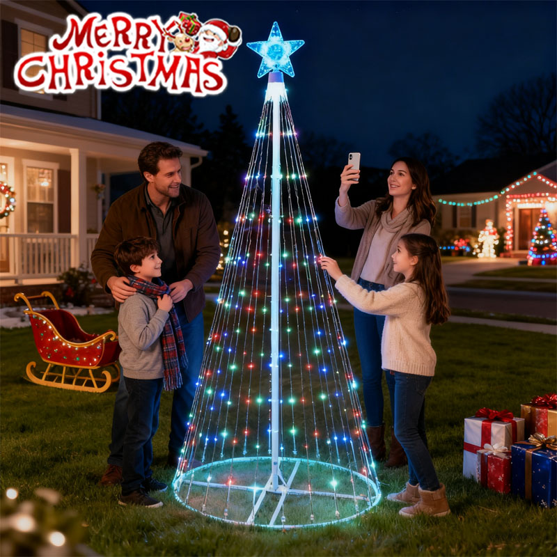 Lampki LED w kształcie wodospa – Outdoor Lighting Tree recenzja i cena