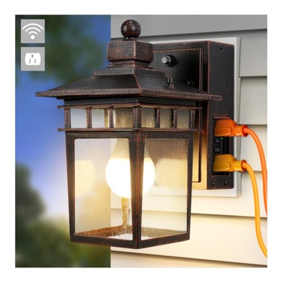 Lampa zewnętrzna z gniazdem GF – Outdoor Lighting With Outlet recenzja i cena