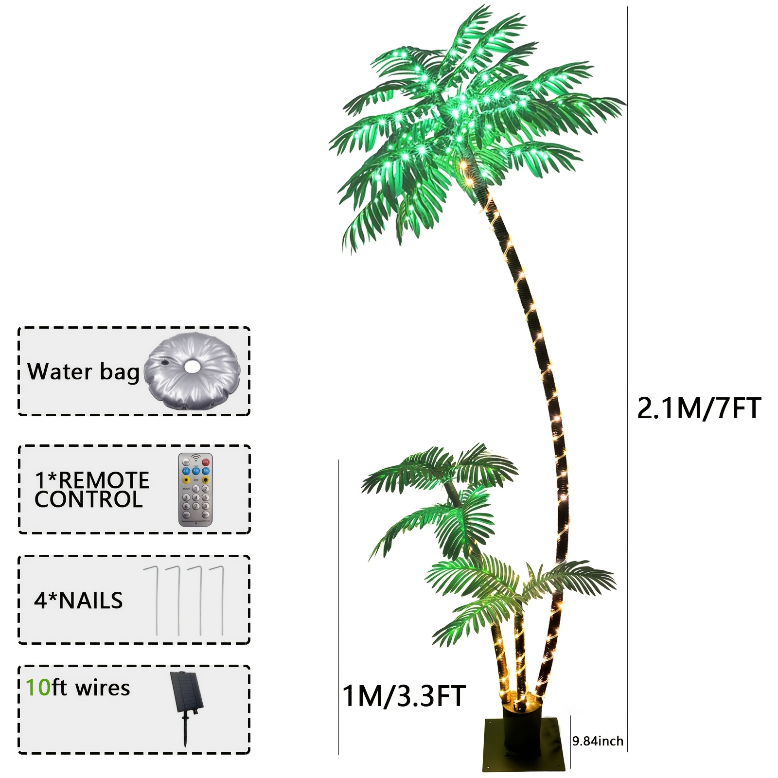 Sztuczna palma o wysokości 2,1 – Outdoor Lighting Tree recenzja i cena