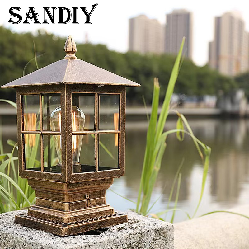 Zewnętrzne lampy słupkowe Led  – Outdoor Yard Lighting Fixtures recenzja i cena