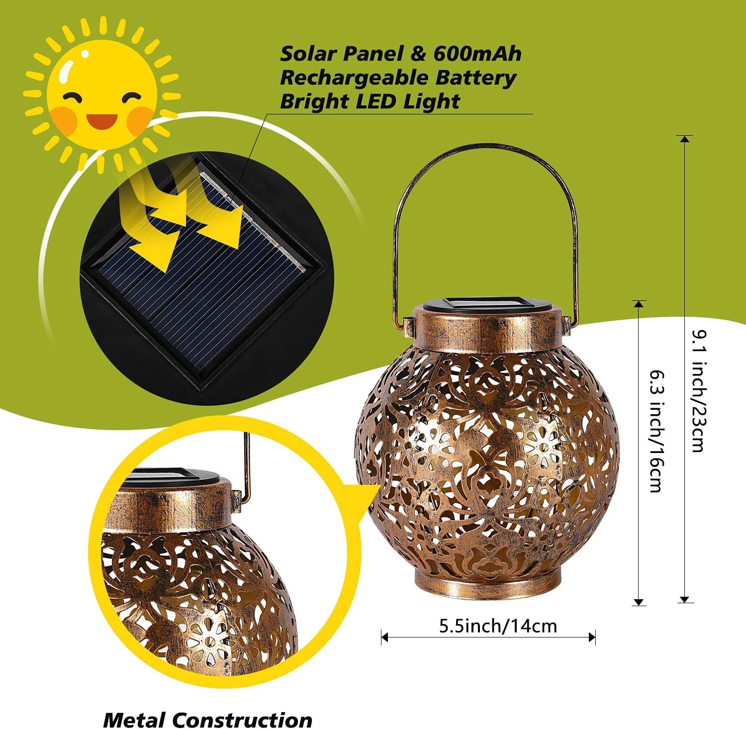 1-6 SZT. Marokańskie Lampiony  – Outdoor Lighting Traditional recenzja i cena
