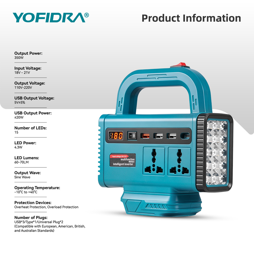 Przetwornica napięcia YOFIDRA  – Outdoor Lighting With Outlet recenzja i cena