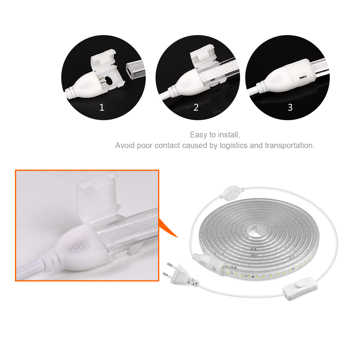 Wysoka jasność Taśma LED 2835  – Outdoor Lighting Switch recenzja i cena