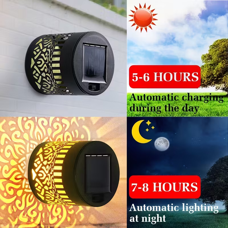 Solarna lampa ścienna LED z pr – Outdoor Lighting With Outlet recenzja i cena