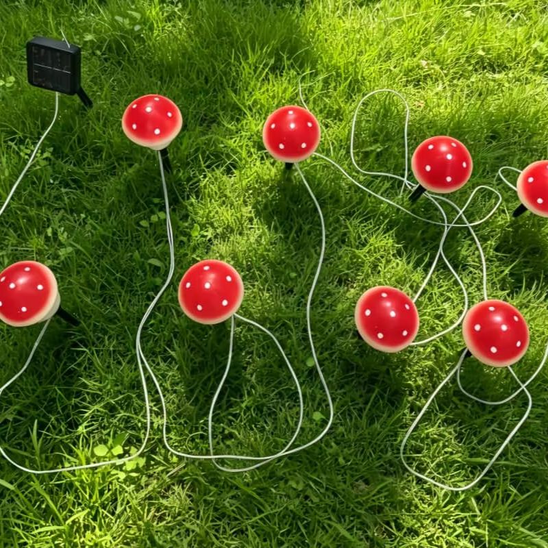 Solarne lampki grzybki, wodood – Outdoor Lighting Switch recenzja i cena