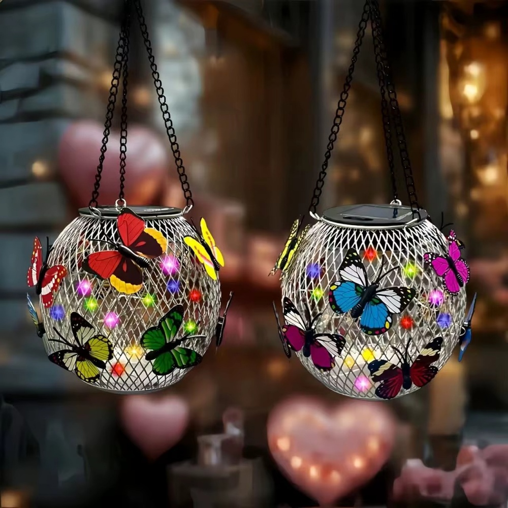 Lampion solarny z żelaza, kula – Outdoor Lighting Traditional recenzja i cena